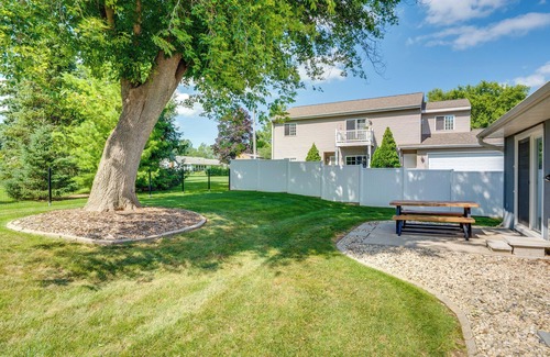 Lake Mills Apartment | 1 Mi to Beach: Dog-friendly Condo in Lake Mills!