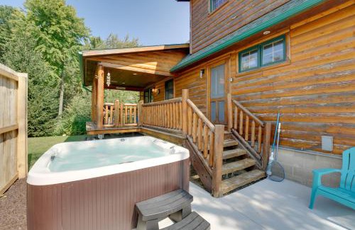Port Austin House | 1 Mi to Public Beach Port Austin Cabin with Hot Tub