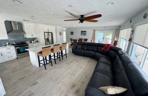 Port Pine Heights House | 1 story 3-bedroom house in tranquil Big Pine Key 100 ft dock