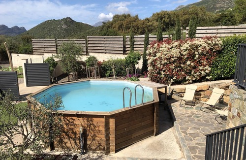 Oletta House | 10 min from the beaches of saint florent: house with private pool and garden