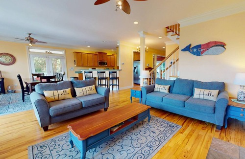 Kure Beach House | 10% Off Aug + Sept | Secluded Retreat Near Beach w/4 Decks, Screened Porch, Grill, Hammock, Dogs OK
