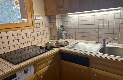 Meribel Apartment | 100m from ski slopes, 3rd floor, balcony, tv, ski locker, 41m², Méribel