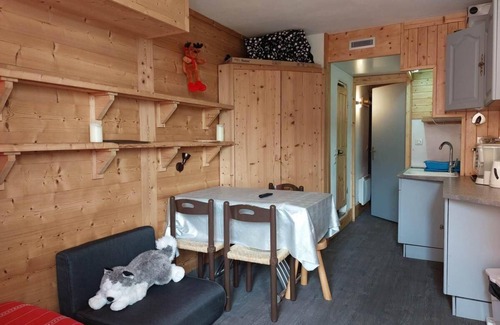 Arc-1800 Apartment | 100m from ski lifts, 6th floor, view mountain, tv, 19m², Les Arcs