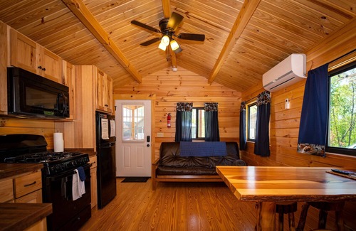 Logan Cabin | 123) Yellowleg Log Cabin. Close to Hocking Hills State Park and more!