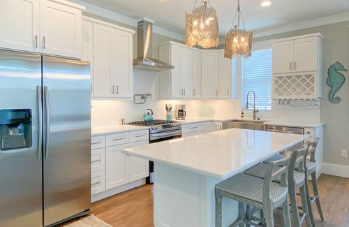South Island House | 135 Island Escape: 5BR Home w/Pool, Spa, & Dock!