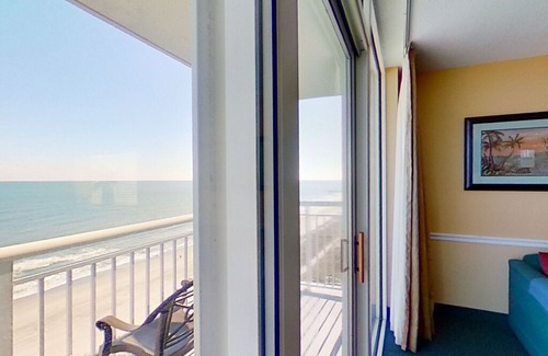 Myrtle Beach Condo | 14th Floor Oceanfront Snowbird Friendly Condo w/ WiFi, AC, Private W/D