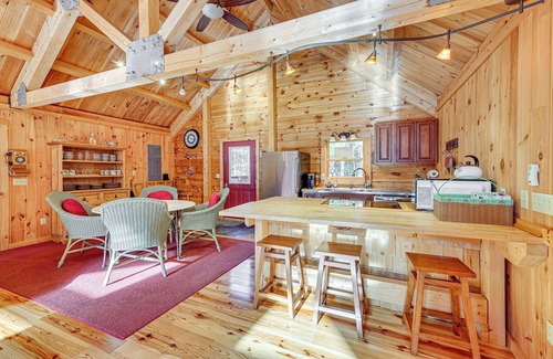 Mustoe Cabin | 15 Mi to Snowshoe Resort: Cabin w/Deck & Fire Pit