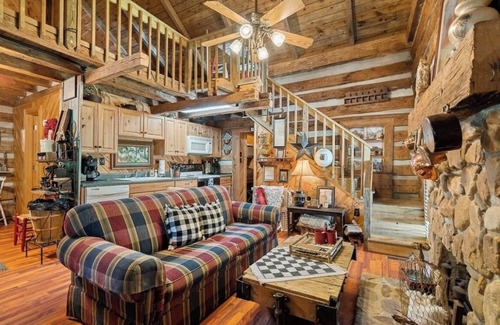 Rock Hill Cabin | 1800’s Cabin with Hot Tub, Pet Friendly