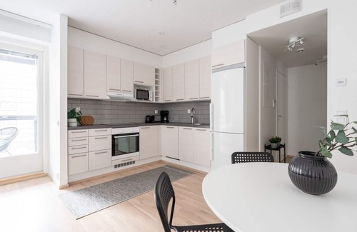 Tampere Apartment | 1BR & Balcony next to Railway Station in Downtown