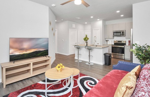 Spring Branch East Apartment | 1BR Wi-Fi KgBD 4KTV NRG DT MED Pool Galleria