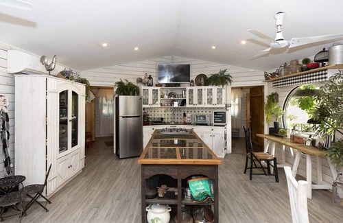 San Jose House | 2 bdr Cabin with ensuite /Kitchenette and outdoor deck 🌳 🛖 🏠 🦚 🤠