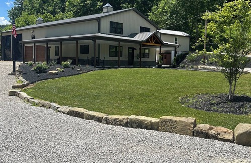 Carroll Apartment | 2-bedroom barndominium apartment with equine lodging and additional camper spot