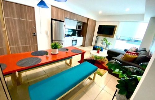 Guadalajara Apartment | 2 BEDROOMS WITH POOL, GYM, 24 HOURS SECURITY, 7 PEOPLE