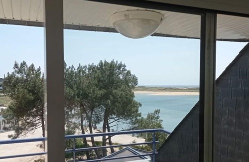 Guidel-Plages Apartment | 2 room apartment for 4 people - Superb sea view from the terrace 50 m from the beach