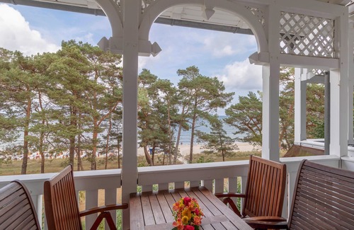 Binz Villa | 2-room apartment no. 10, sea view, balcony, beach chair, Villa Strandidyll Binz