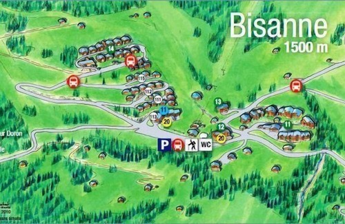 Bisanne 1500 Apartment | 200m from shops, 1st floor, balcony, parking, tv, ski locker, 75m², Les Saisies