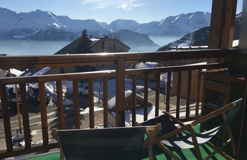 Viel-Alpe Apartment | 20m² south-facing studio with terrace 50 m from ski resort center