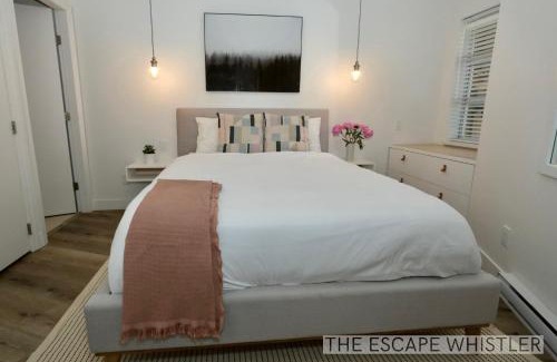Village North Apartment | 2BR 2BA Whistler Escape with Newly Renovated Hot Tub, Steps from Olympic Rings and Cafes
