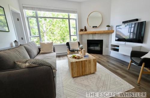 Village North Apartment | 2BR 2BA Whistler Escape with Newly Renovated Hot Tub, Steps from Olympic Rings and Cafes