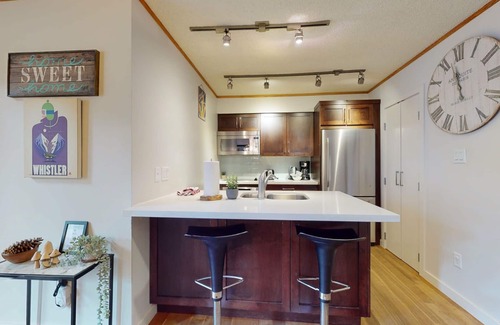 Upper Village House | 2BR + Den | Gables | King Beds | Steps from Both Mountains | Private Balcony w/BBQ