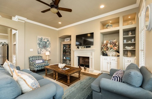 Indian Beach House | 2nd Row Dog Friendly Home w/Gulf views, Covered Deck, Close to Beach