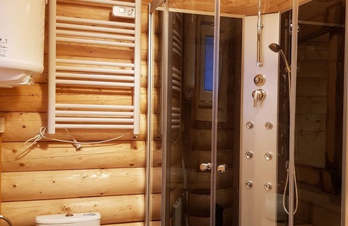 Jastrzebia Gora House | 2x BeHappy Woodhouse log houses Sauna Jacuzzi Gdansk near Jastrzębia Góra