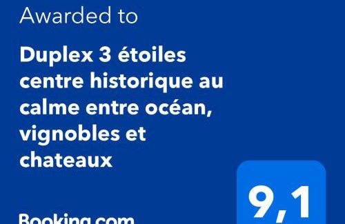 Saint-Michel Apartment | 3 étoiles tout confort centre historique au calme entre océan, vignobles et chateaux