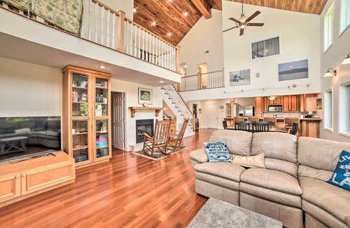 New Concord House | 3,000 Sq Ft A-Frame Home on Kentucky Lake w/Dock!