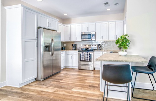 Charlotte House | 3 Lux King Beds, Game Rm, Fenced Backyard Escape