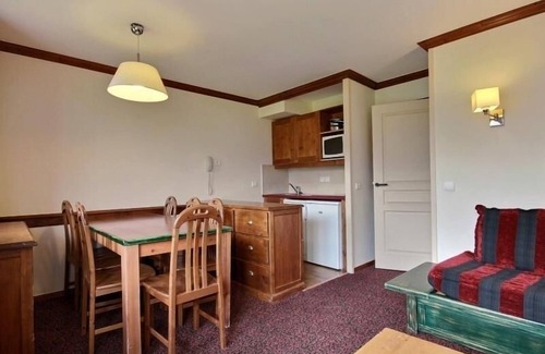 Plagne Soleil Apartment | 3-room apartment at the foot of the slopes with balcony and view