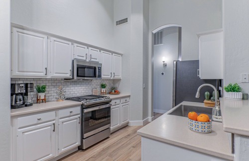 Las Sendas House | 31 Day Rental: Park View, Near Golf & Trails, Comm Htd POOL & Spa, Putt Green, Corn Hole