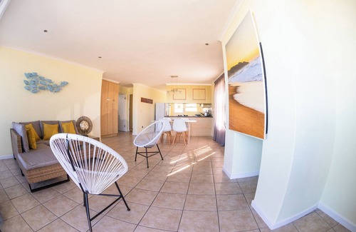 Jeffreys Bay Apartment | 350 metre from beach. 2-bedroom, 2-bathroom ground floor apt with patio & braai