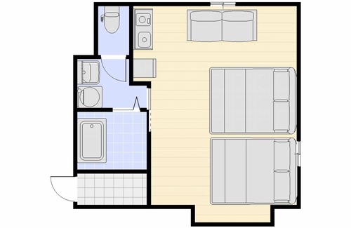 Kita Ward Hotel | 38 m² Hotel ∙ 1 bedroom ∙ 5 guests