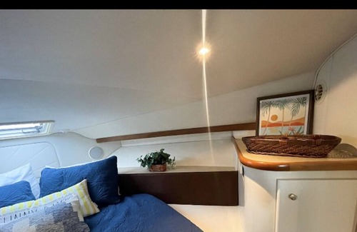 Lake Ozark Boat Rental | 38' Unique Boat Hotel Honeymoon Suite