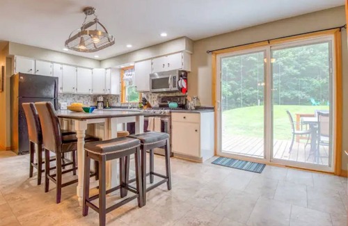 Woodsville House | 3BR with A/C, a Firepit and Private Lake Access!