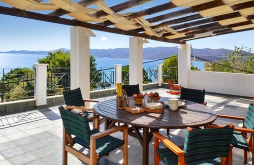 Karystos Villa | 4 bedrooms villa at Karistos, 10 m away from the beach with sea view, enclosed garden and wifi