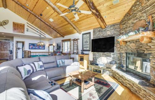 Big Bear City House | 4 Mi to Snow Summit Cabin with Mtn Views and Decks