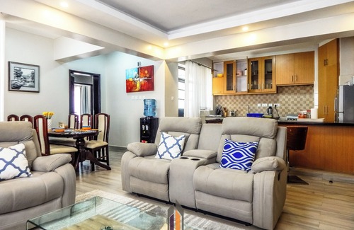 Gathanga Apartment | 4 minutes to Two Rivers Mall! Family-sized condo with a fully functional Kitchen