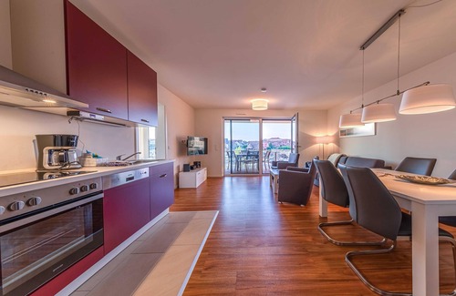 Muritz Apartment | 4-star vacation apartment Hafenblick with a view of the Müritz