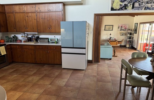 Sandia Ridge House | 40 MIN BIKE TO BALLOON FIESTA! Quirky MCM home with hot tub!