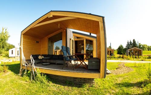 Bleckede House | 408-Kleinis Tiny House mit Kamin bis 4 Pers