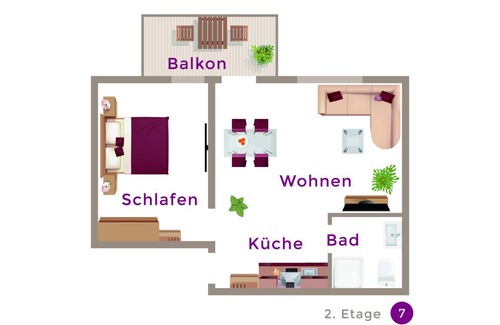 Oberwiesenthal Apartment | 42 m² Apartment ∙ 1 bedroom ∙ 3 guests