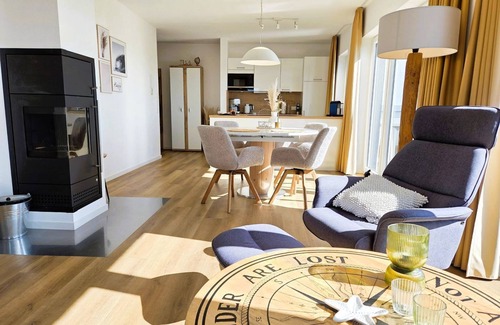 Schillig Apartment | 49.6.S Blinkfüer - Modern, high-quality vacation apartment, sauna, fireplace, large balcony