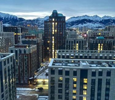 Almaty Apartment | 4You 3 комнатная квартира с видом на горы