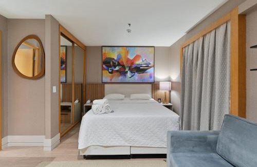 Itaim Bibi Apartment | 503 Flat particular dentro do Hotel Transamerica Faria lima + sofa-cama!