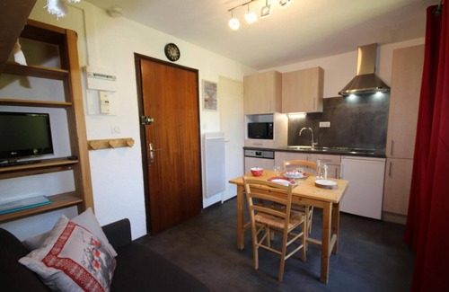 Les Saisies Apartment | 50m from resort center, 4th floor, balcony, tv, ski locker, 15m², Les Saisies