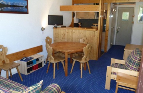 Arc-1800 Apartment | 50m from shops, 3rd floor, view ski slopes, tv, ski locker, 33m², Les Arcs