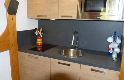 Arc-1800 Apartment | 50m from shops, 3rd floor, view ski slopes, tv, ski locker, 33m², Les Arcs