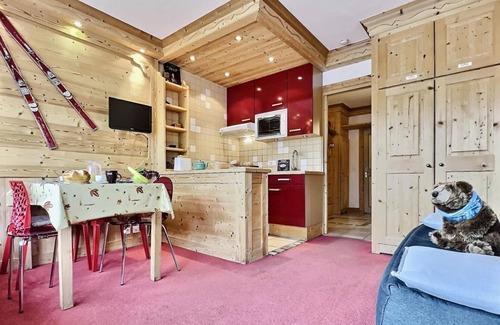 Tignes le Lac Apartment | 50m from ski slopes, 4th floor, view mountain, balcony, ski locker, 30m², Tignes