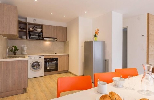 Briancon Apartment | 50m from ski slopes, balcony, tv, ski locker, 84m², Serre Chevalier